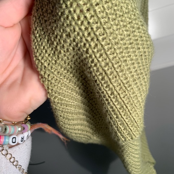 crochet knit crop top green - Picture 4 of 4